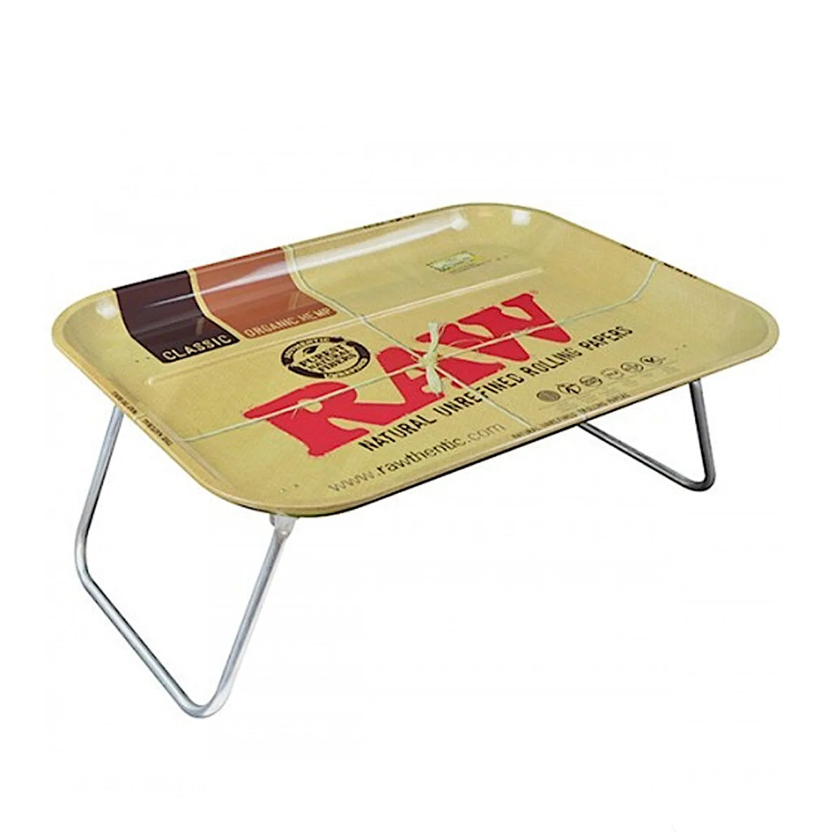 (20” Metal Foldable Seamless Legs Dinner/Rolling x Raw® Tray XXL Invitation-only deal 15”) w.