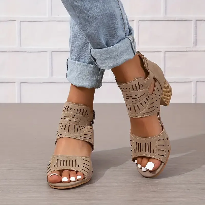 2024 New Women's Orthopaedic High Heel Leather Shoes