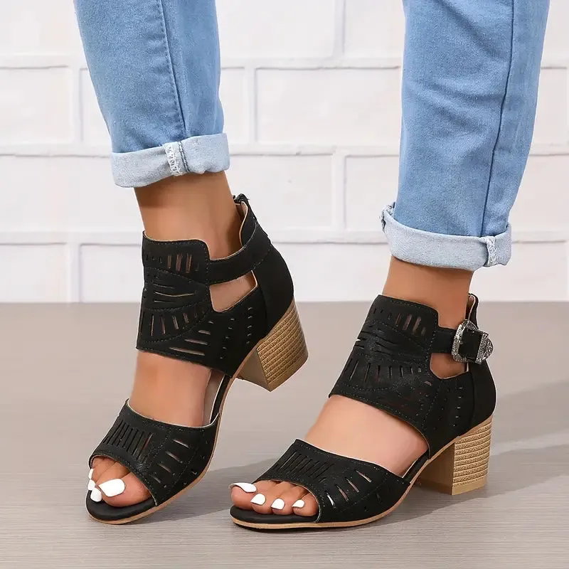 2024 New Women's Orthopaedic High Heel Leather Shoes