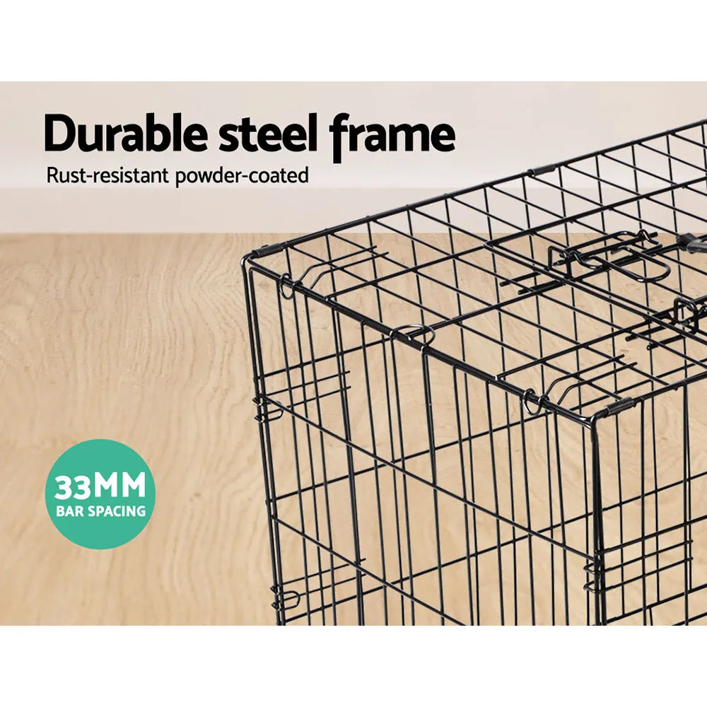 24" Dog Cage Crate Kennel 3 Doors