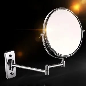 360 Degree Rotation Vanity Mirror,Travel Makeup Mirror with Stand,Magnifying Wall, Double Sided Makeup Mirror Magnifying,Bathroom Mirror, Foldable Wall Mirror