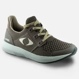 Apexfoot Men's Performance Athletic Sneaker - Brown - Wide (2E)