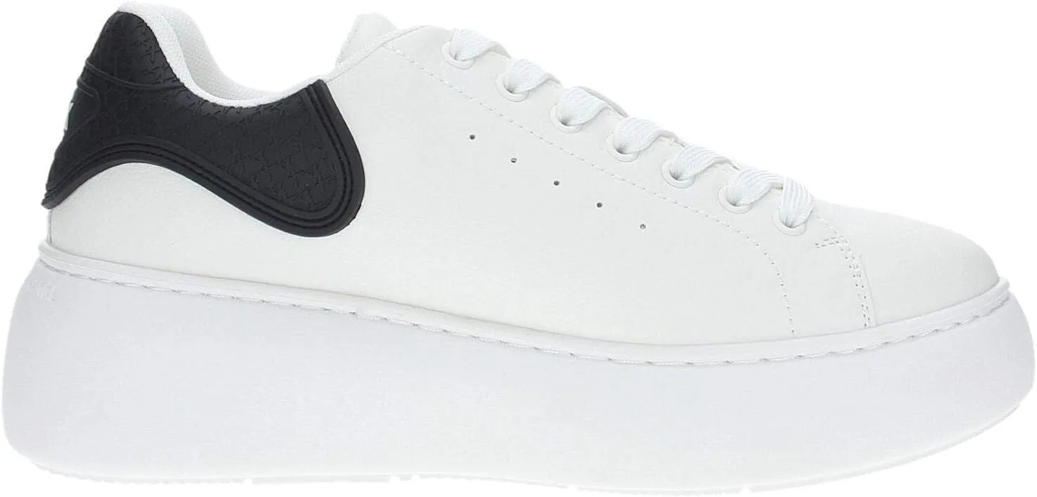 Armani Exchange Women's Sneaker with Rubber Logo Patch on The Heel
