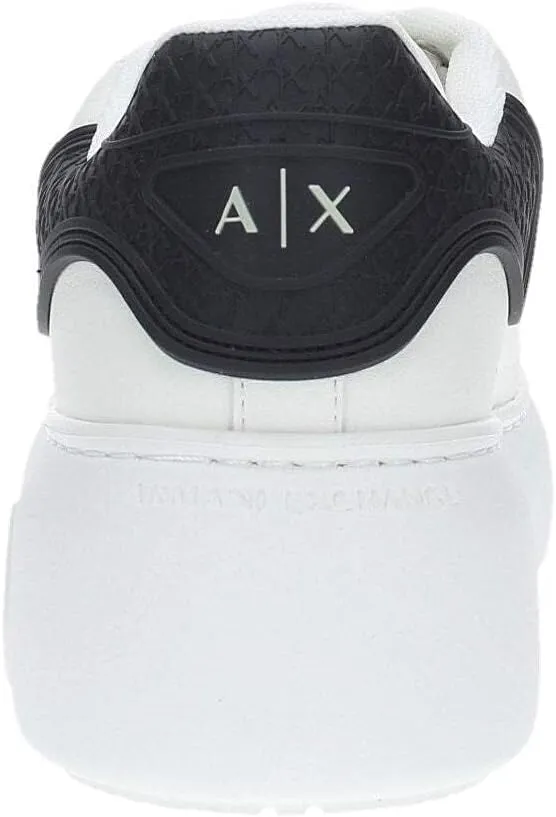 Armani Exchange Women's Sneaker with Rubber Logo Patch on The Heel