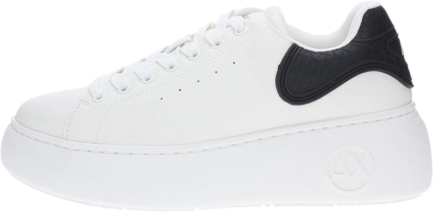 Armani Exchange Women's Sneaker with Rubber Logo Patch on The Heel