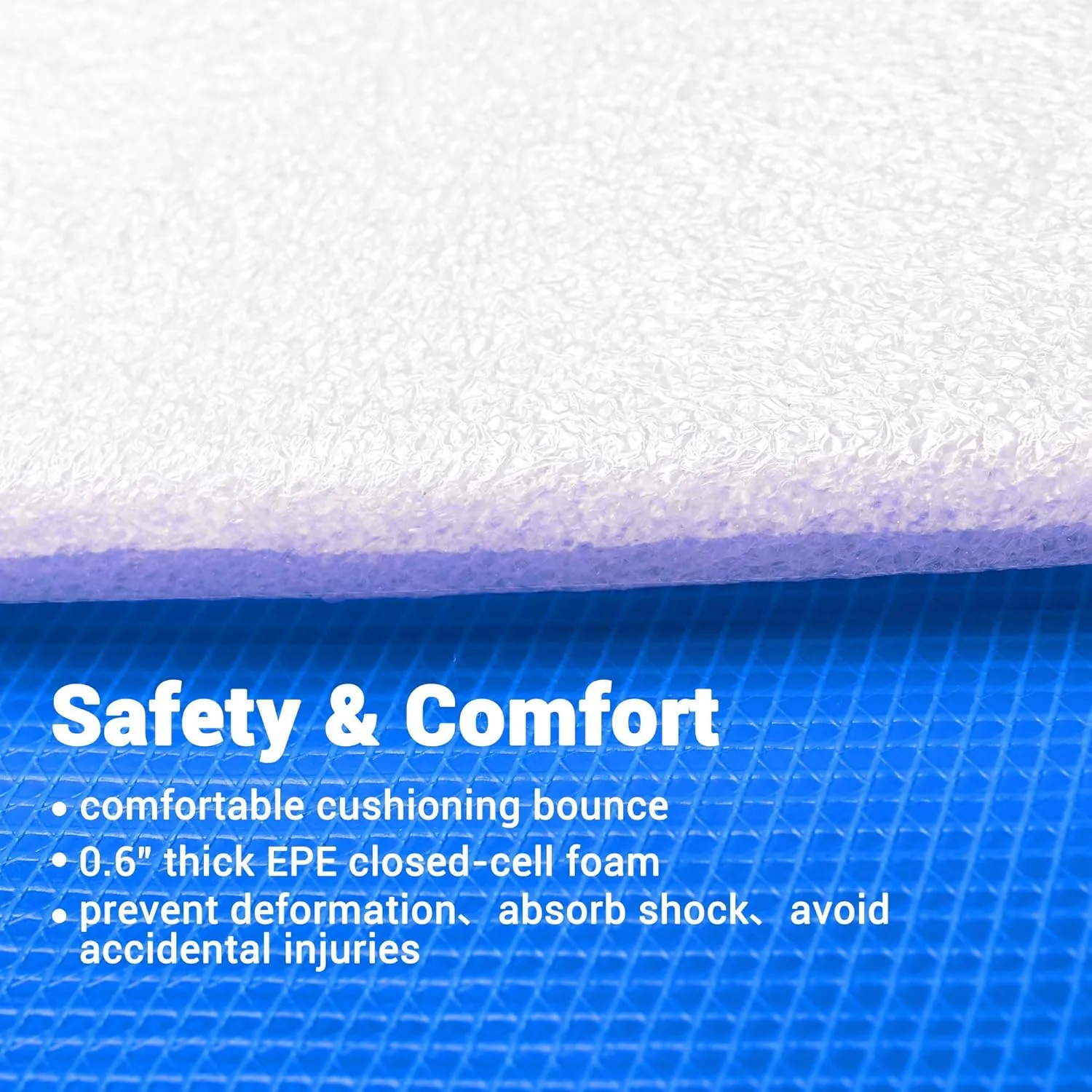 AW 12/13/14/15FT Trampoline Spring Cover Replacement Trampoline Safety Pad Trampoline Accessories, UV-Resistant, PVC EPE Foam Protection Blue/Multicolor/Green