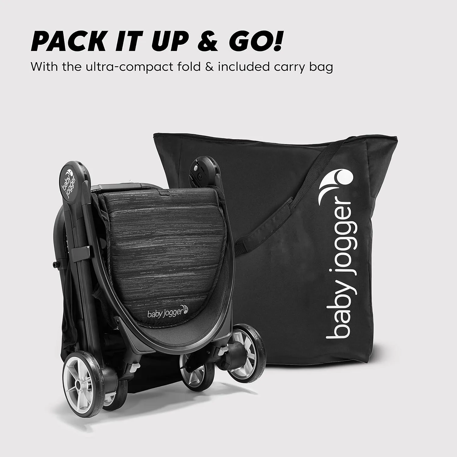 Baby Jogger City Tour 2 Ultra-Compact Travel Stroller, Lightweight, Foldable, Pike Exclusive Includes Belly Bar, Leatherette Handlebar, and Premium Fabric