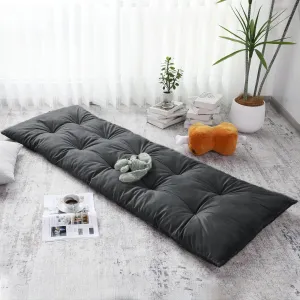 BALAPET Floor Lounger Pillow,Foldable Light Thick Tufted Floor Pillow Cushion with Elasticized Webbing for Easy Storage.Floor Lounger for Meditation,Playing,Yoga,Reading,Sleeping(Dark Gray)