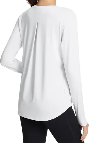 baleaf Long Sleeve Workout Tops for Women Running Athletic Shirts Active Quick Dry Lightweight Moisture Wicking