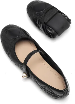 Ballet Flats for Women Mary Jane Flats Shoes Lightweight Dressy Work Casual Shoes