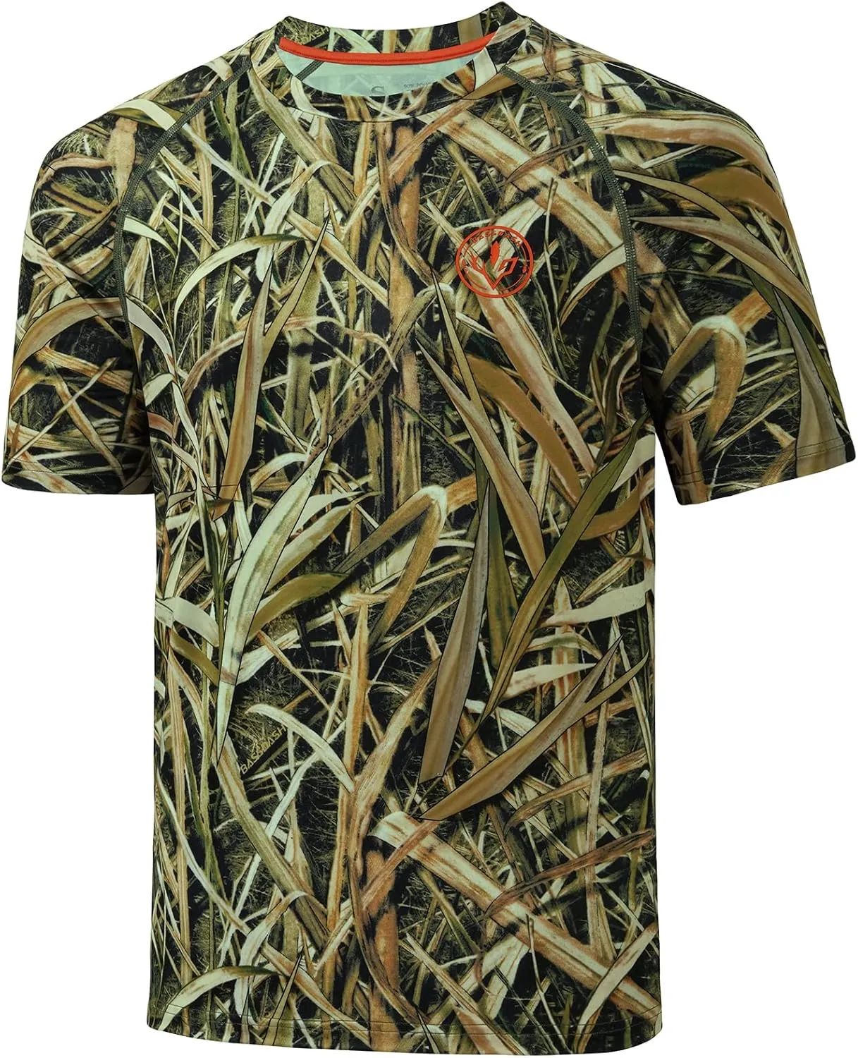 BASSDASH Men's Hunting Sun Shirt UPF 50 Lightweight Camo Performance Long Sleeve Stretch Fishing Hiking Tactical Tees