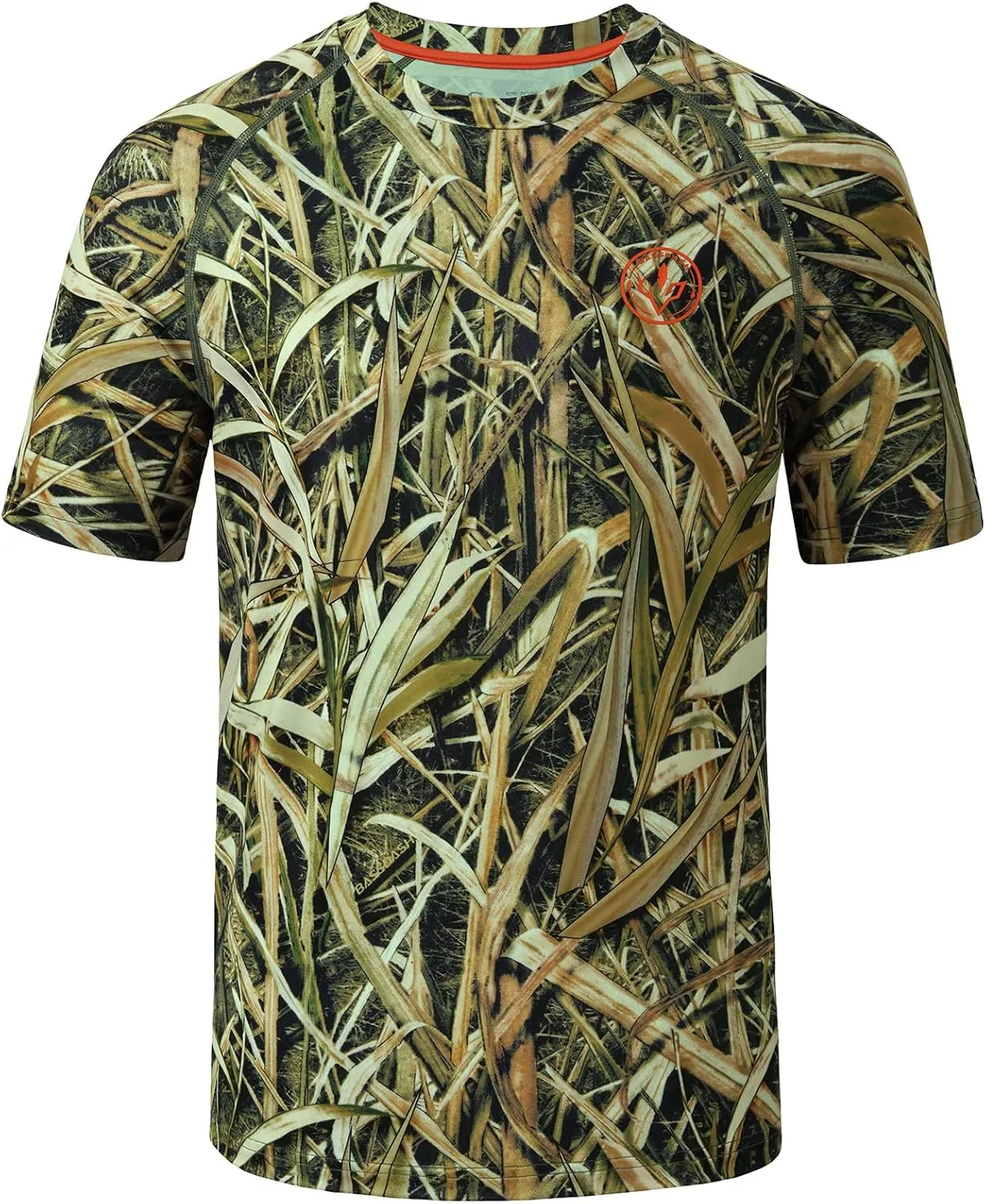 BASSDASH Men's Hunting Sun Shirt UPF 50 Lightweight Camo Performance Long Sleeve Stretch Fishing Hiking Tactical Tees