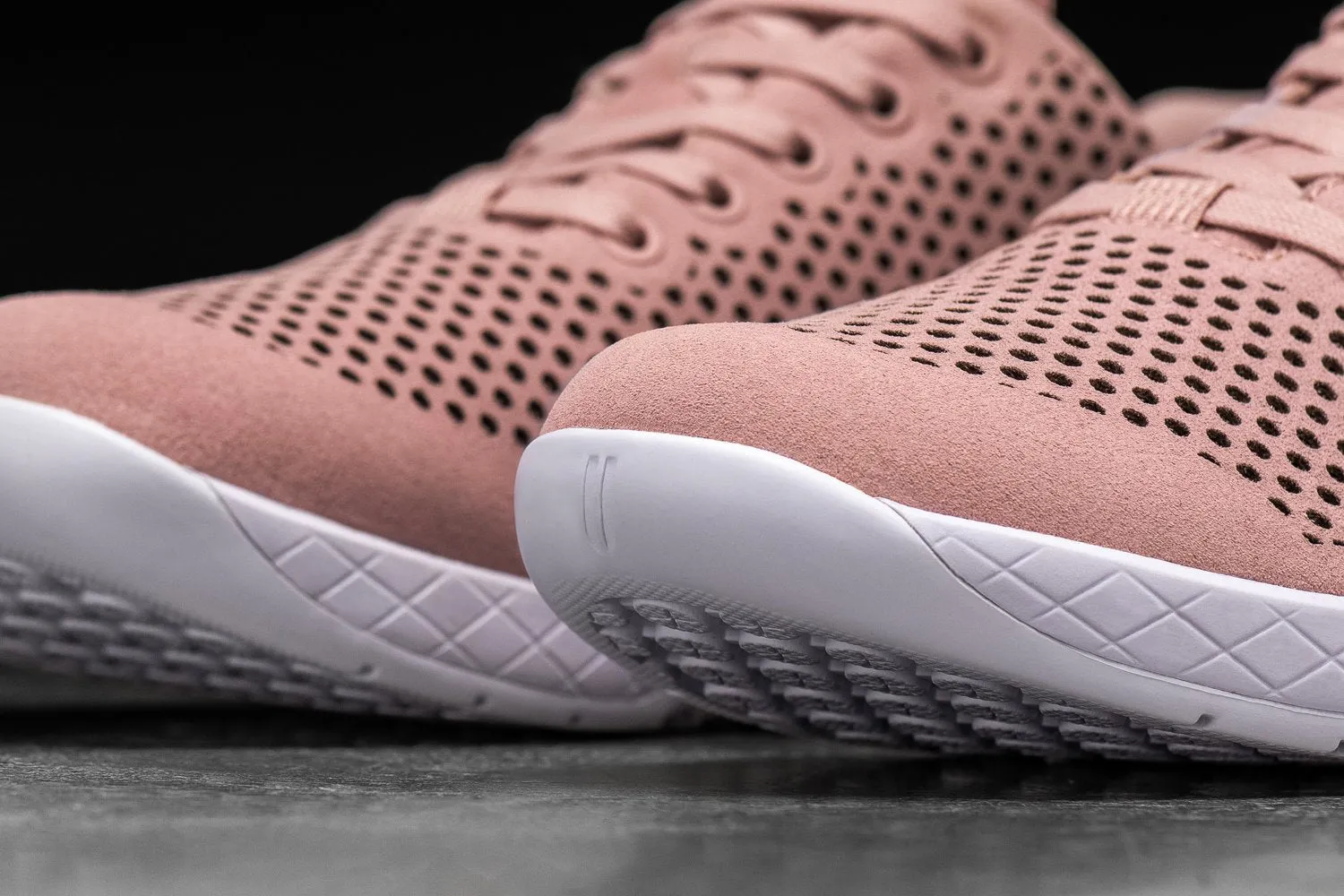 BLUSH WHITE SUEDE TRAINER (WOMEN'S)