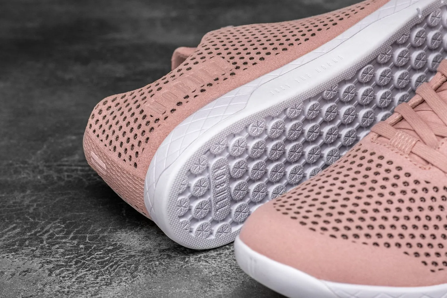 BLUSH WHITE SUEDE TRAINER (WOMEN'S)