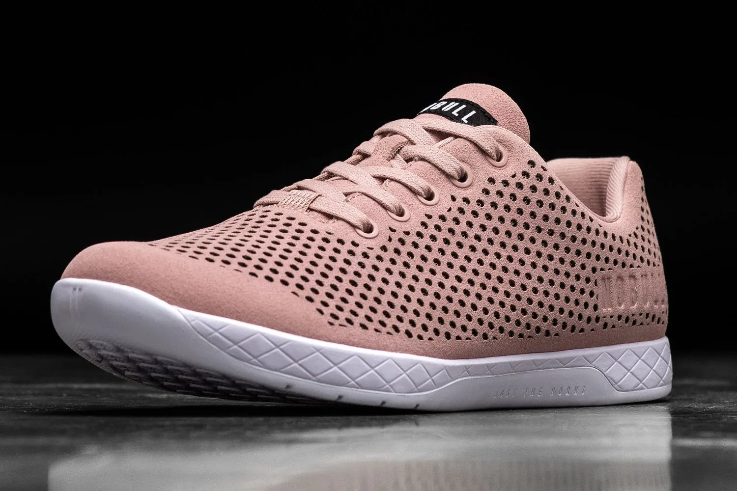 BLUSH WHITE SUEDE TRAINER (WOMEN'S)