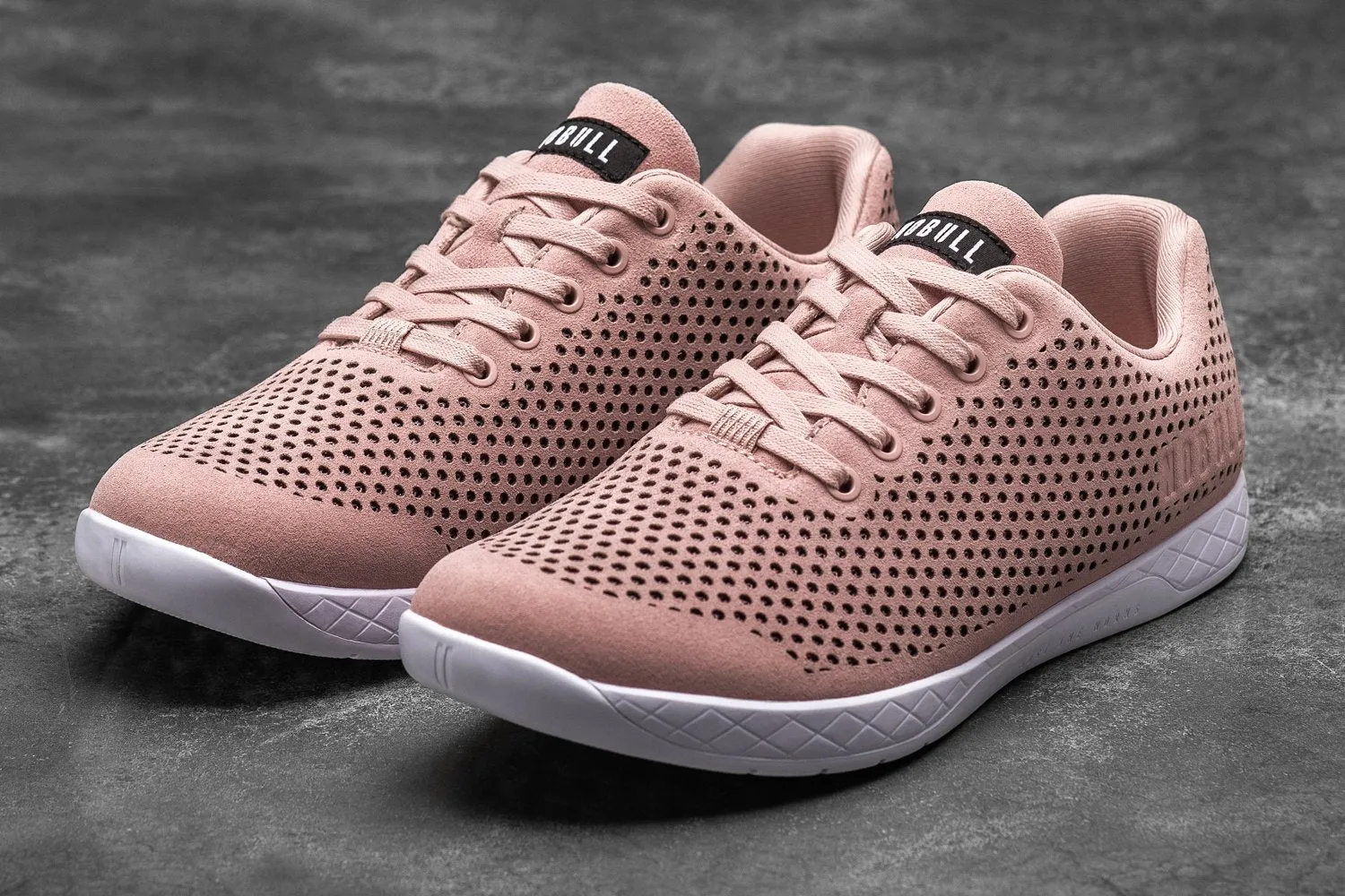 BLUSH WHITE SUEDE TRAINER (WOMEN'S)