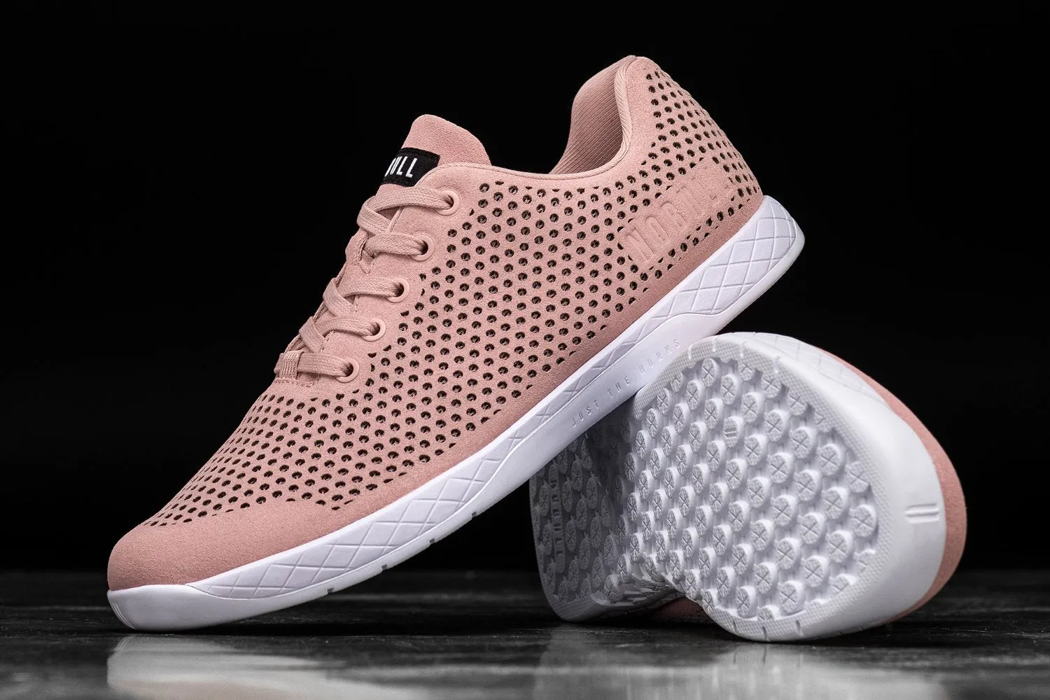 BLUSH WHITE SUEDE TRAINER (WOMEN'S)