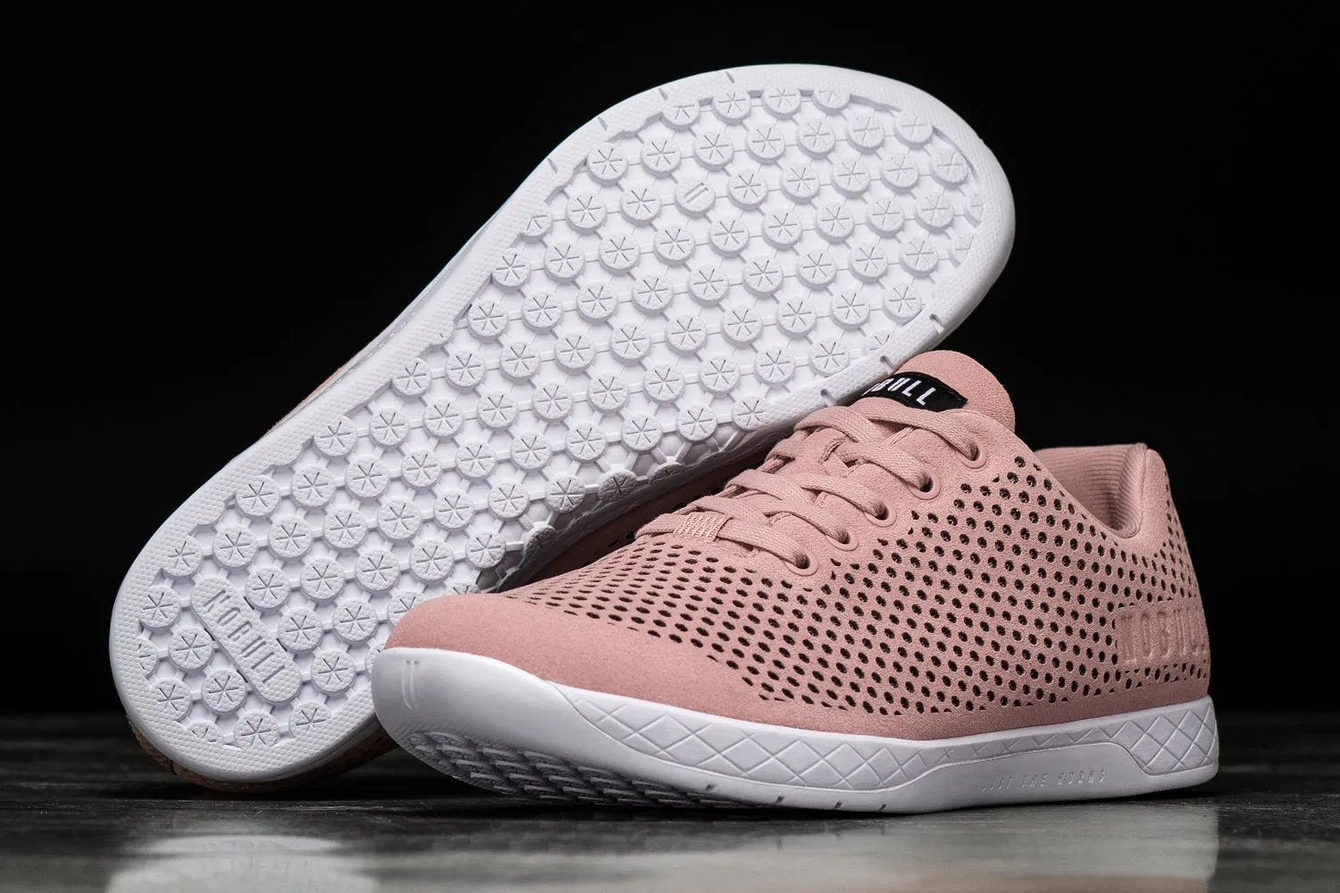 BLUSH WHITE SUEDE TRAINER (WOMEN'S)