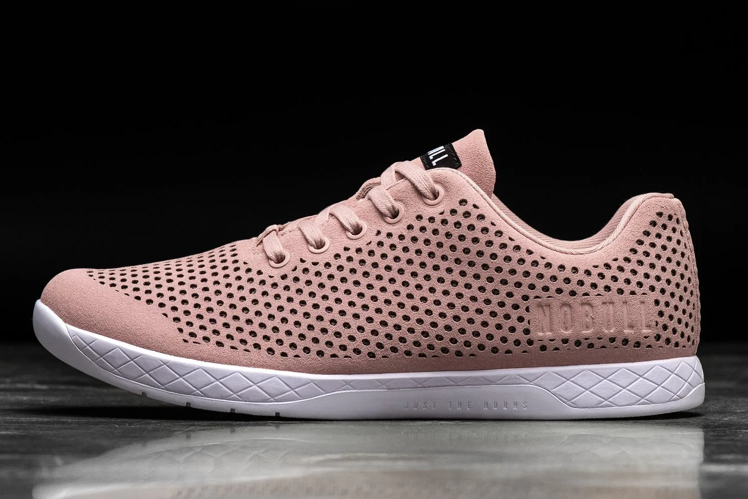 BLUSH WHITE SUEDE TRAINER (WOMEN'S)