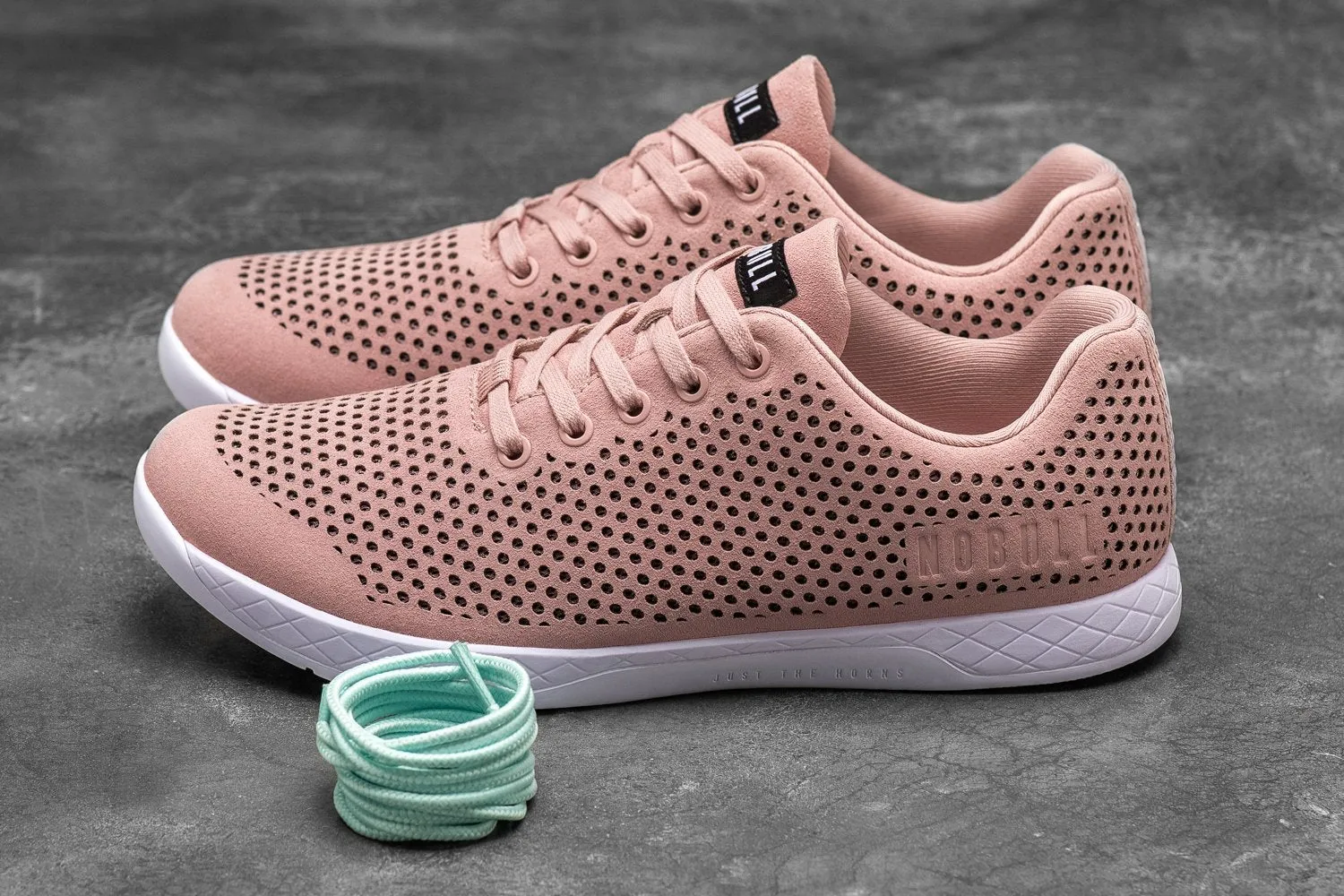 BLUSH WHITE SUEDE TRAINER (WOMEN'S)