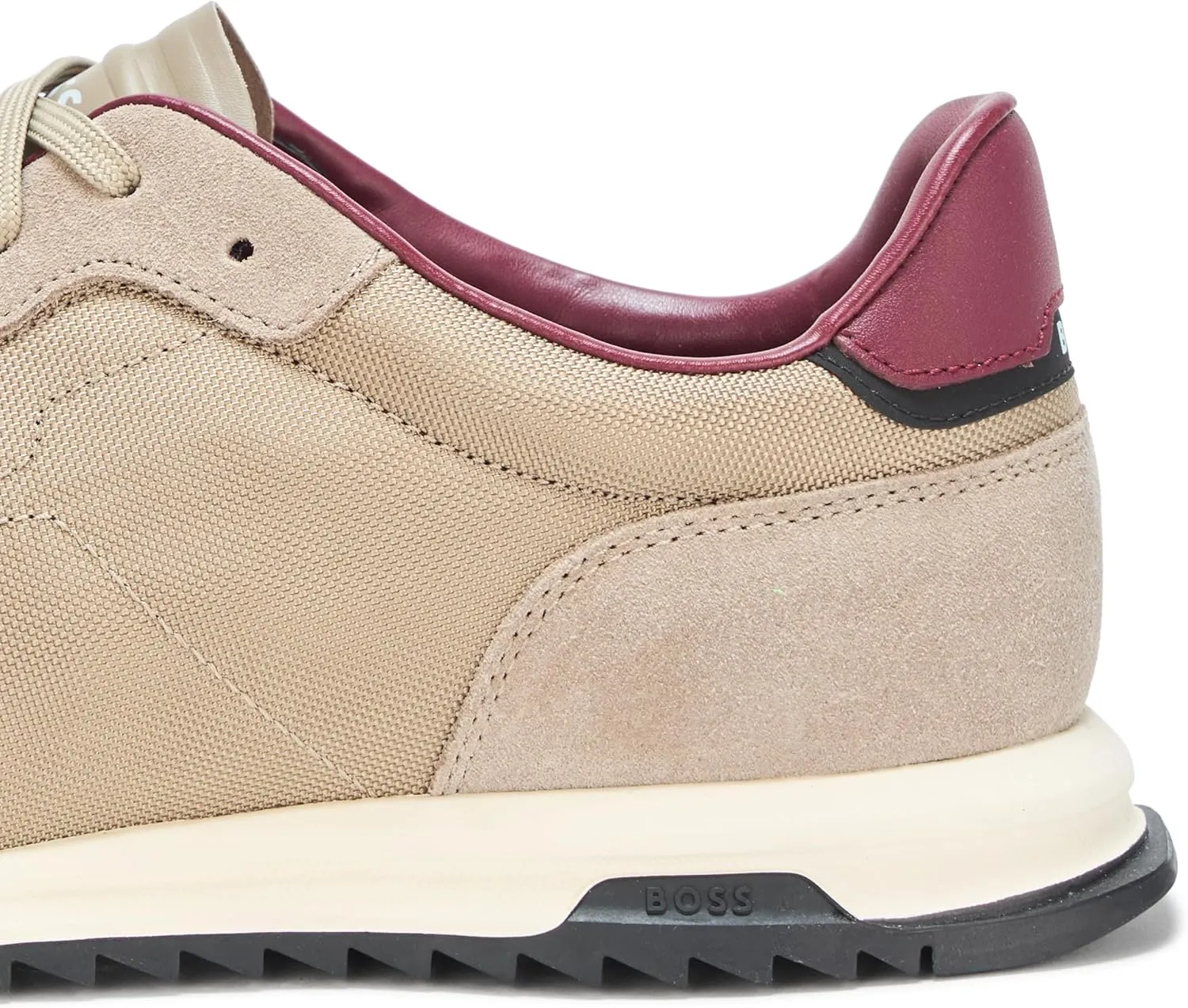 BOSS Men's Zayn Low Profile Suede Leather Two Tone Sneaker