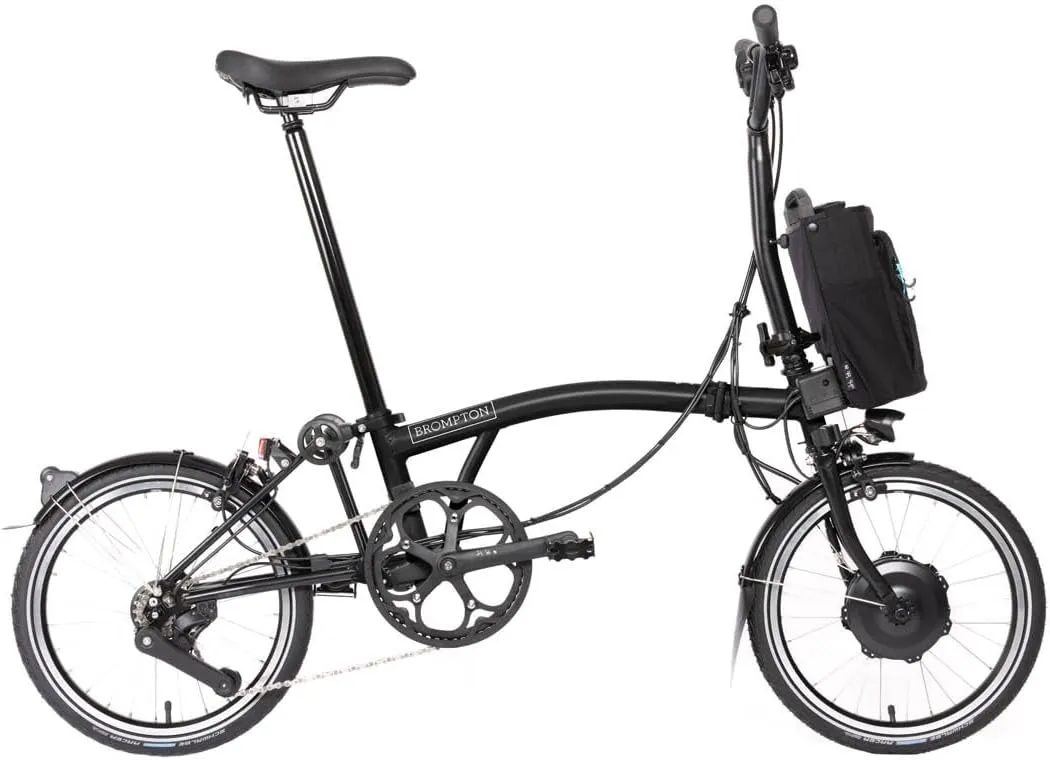 Brompton Electric Folding Bike for Adults C Line 4-Speed | Compact, Lightweight, Pedal-Assist Commuter E-Bike