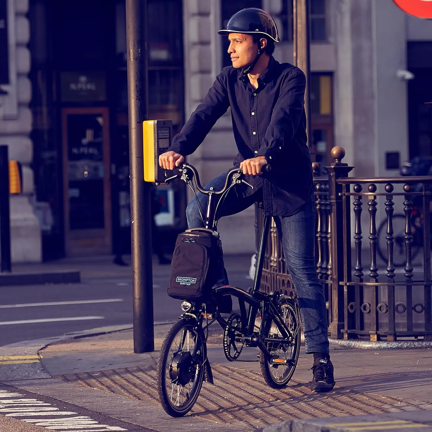 Brompton Electric Folding Bike for Adults C Line 4-Speed | Compact, Lightweight, Pedal-Assist Commuter E-Bike