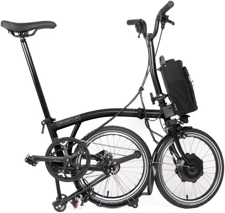 Brompton Electric Folding Bike for Adults C Line 4-Speed | Compact, Lightweight, Pedal-Assist Commuter E-Bike