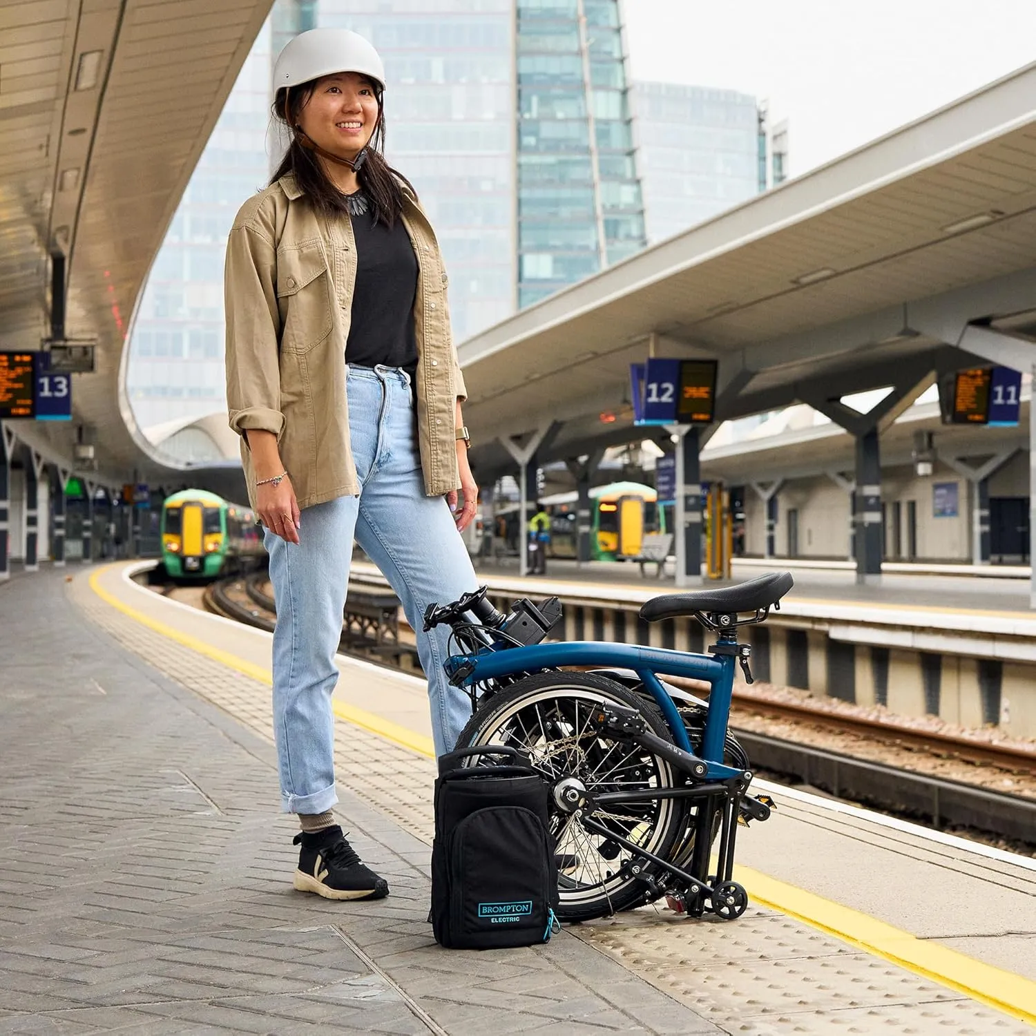 Brompton Electric Folding Bike for Adults C Line 4-Speed | Compact, Lightweight, Pedal-Assist Commuter E-Bike