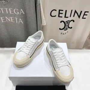 Canvas Celine 25C CELINE Trainer Discounted rates Sneaker Risk-free White 236763