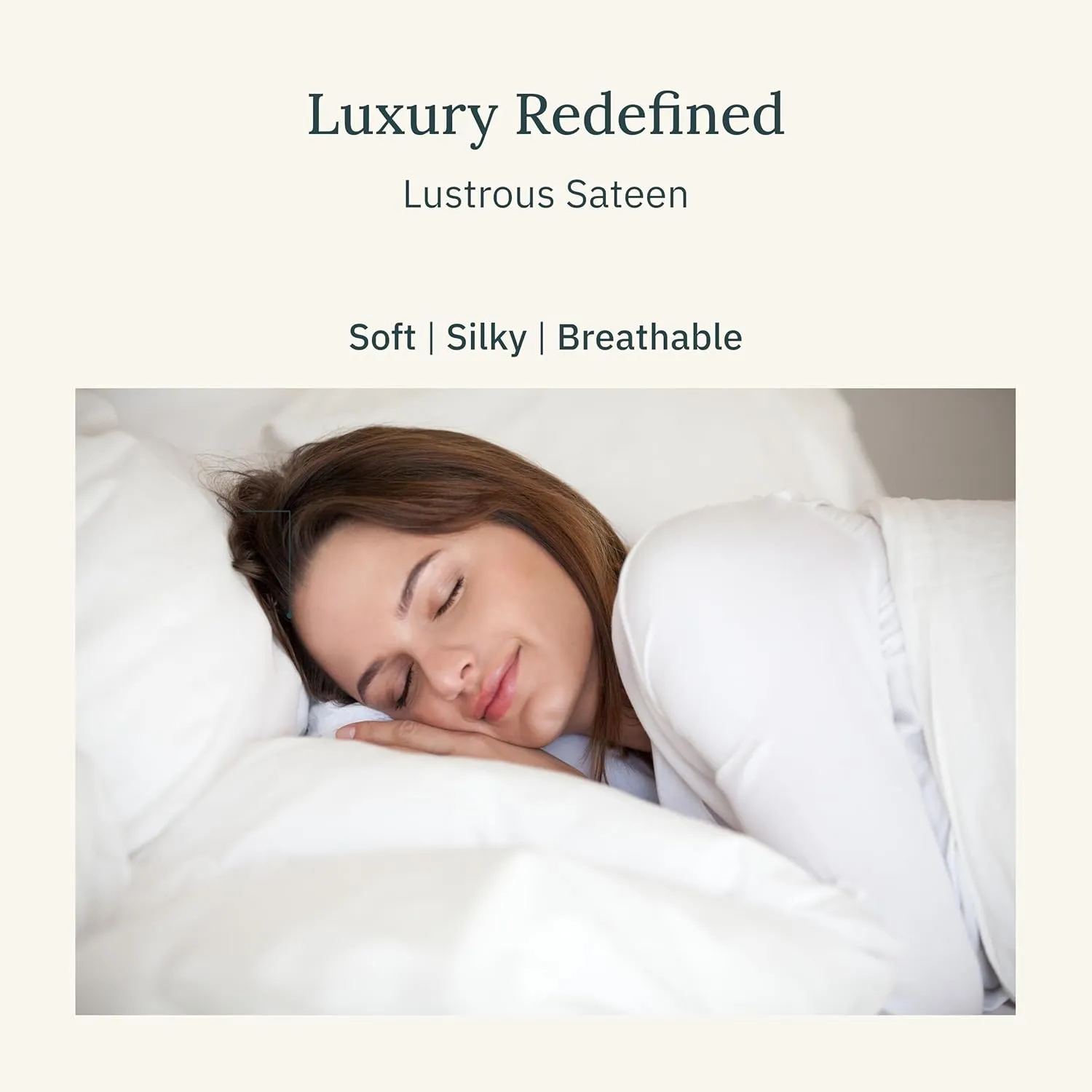 Certified Luxury 100% Egyptian Cotton Bed Sheets, California King Sheets Set, Bedding Sheets & Pillowcases Set with Deep Pocket, Sateen Cooling Sheets for Hot Sleepers, White Sheets Set
