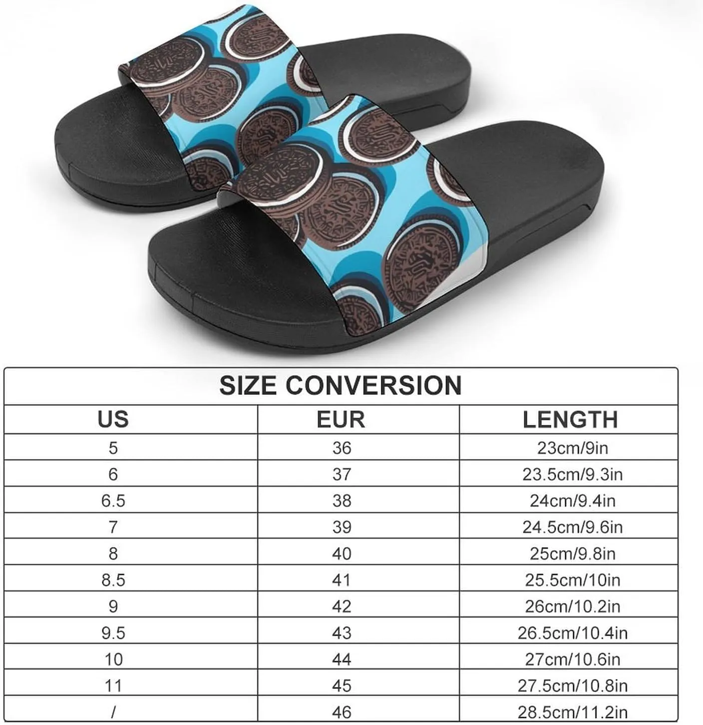 Chocolate Biscuit Novelty Slippers Slides Sandals Shower House Home Shoes Non Slip Soft Sole Shoe For Men Women Bathroom