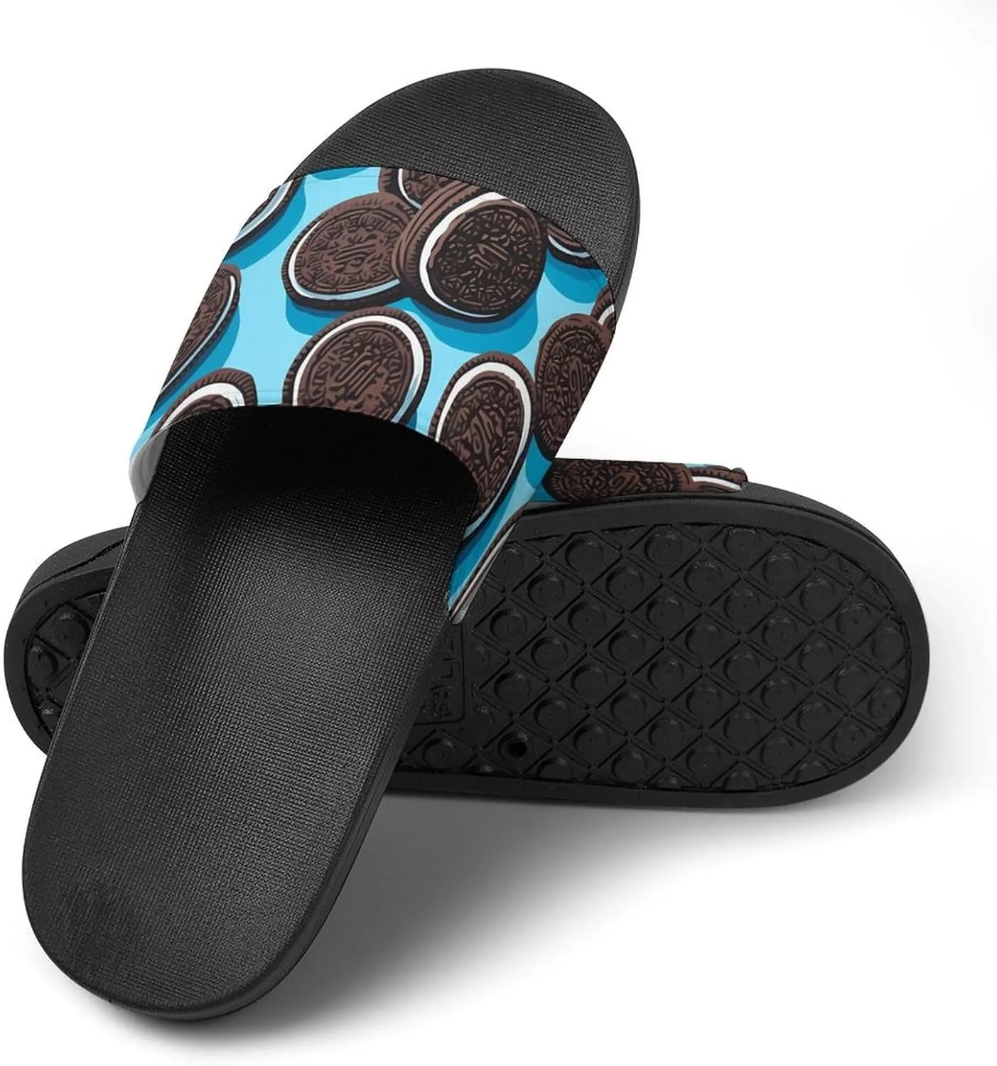 Chocolate Biscuit Novelty Slippers Slides Sandals Shower House Home Shoes Non Slip Soft Sole Shoe For Men Women Bathroom