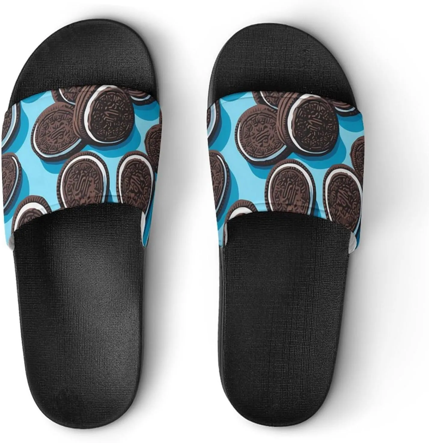 Chocolate Biscuit Novelty Slippers Slides Sandals Shower House Home Shoes Non Slip Soft Sole Shoe For Men Women Bathroom