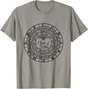 Circle of Fifths Classical Harmony & Theory Chart T-Shirt