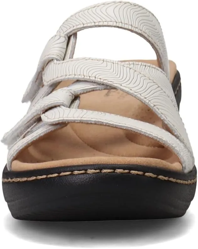 Clarks Women's Merliah Karli Sandal, White, 8.5
