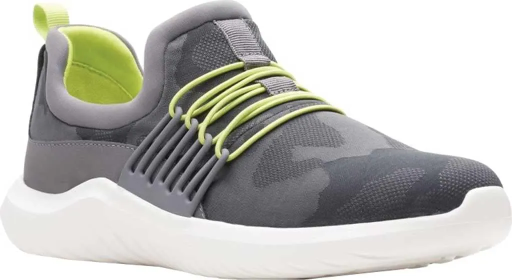 Clarks Women's Nova Ave Slip On Sneaker Grey Combination Textile