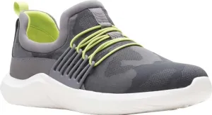 Clarks Women's Nova Ave Slip On Sneaker Grey Combination Textile