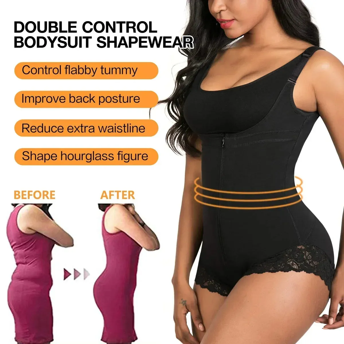 Colombian Shapewear Girdle for Women – Waist Trainer for Flat Stomach