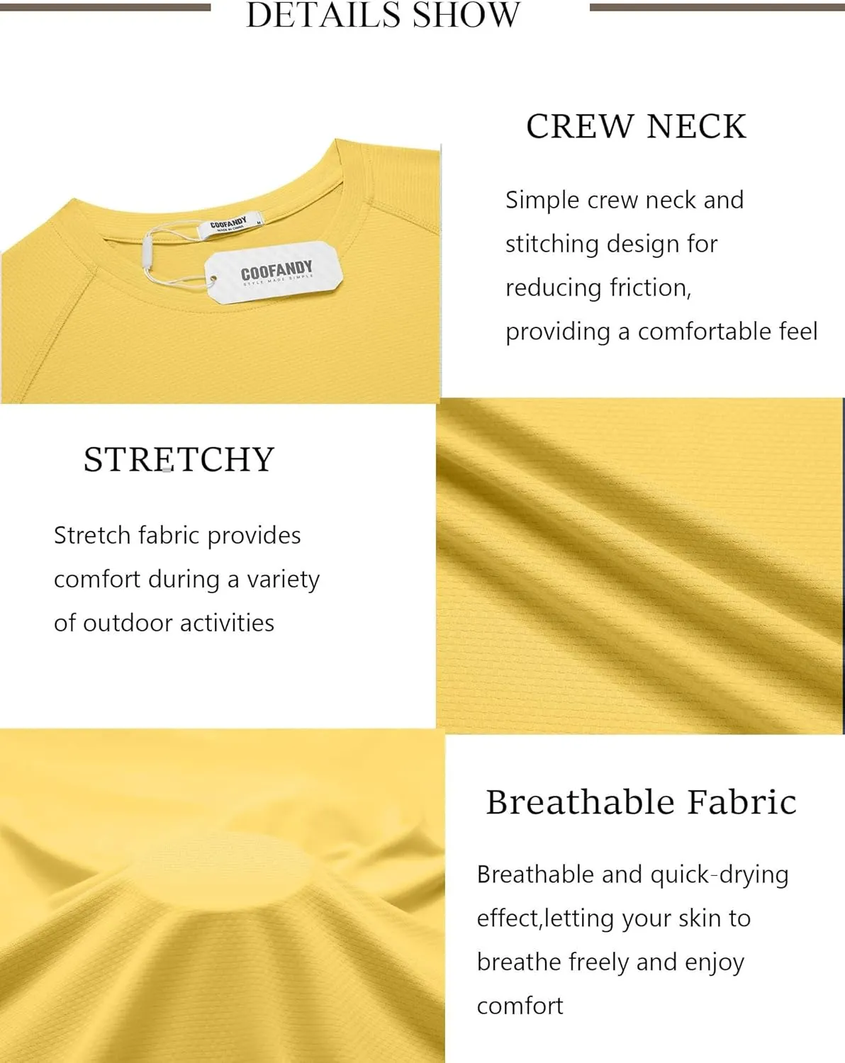 COOFANDY Mens Swim Shirt Short Sleeve UPF 50  Sun Protection Shirt Rah Guard Athletic Quick Dry T Shirts