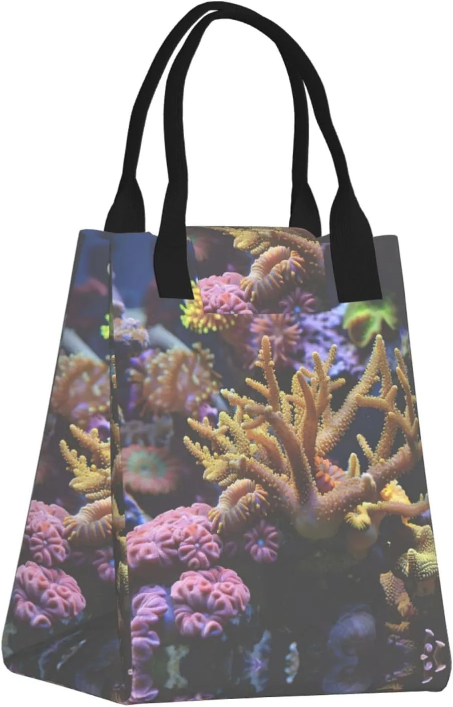 Coral Reef Reusable Paper Bag For Office Workers, Suitable For Picnic, Travel, More