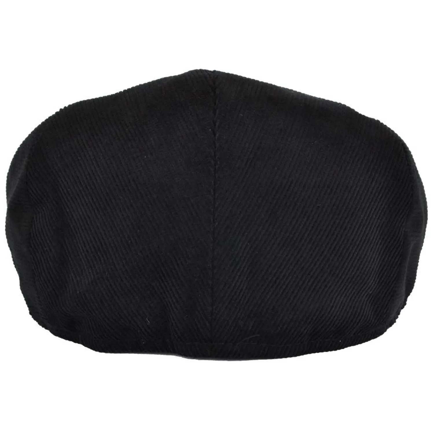 Corduroy Flat Cap Stiff Peaked Black, Olive Green - Major