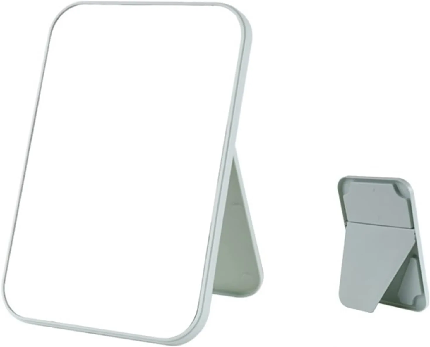 Cosmetic Mirror Household Makeup Mirror Desktop Foldable Standing High-Definition Makeup Mirror Portable Square Makeup Mirror Make Up Mirrors(Blue,Medium)