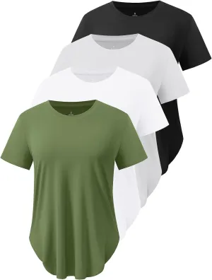 Cosy Pyro 4-Pack Workout Tops for Women UPF 50  Yoga Shirts Short Sleeve Athletic T-Shirts Quick Dry Running Gym Tee