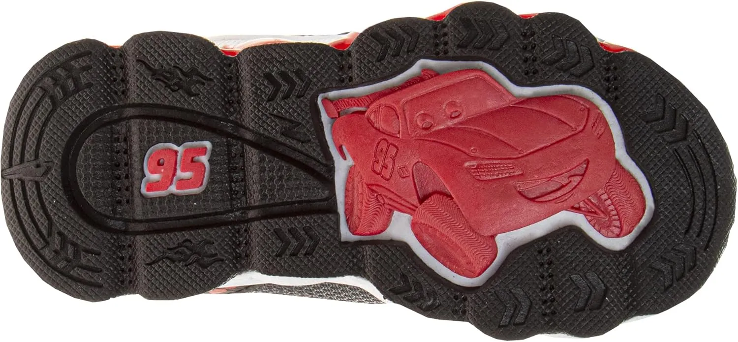 Disney Pixar Cars Boys Black/Red Lighted Sneaker (Toddler/Little Kid)
