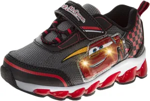Disney Pixar Cars Boys Black/Red Lighted Sneaker (Toddler/Little Kid)