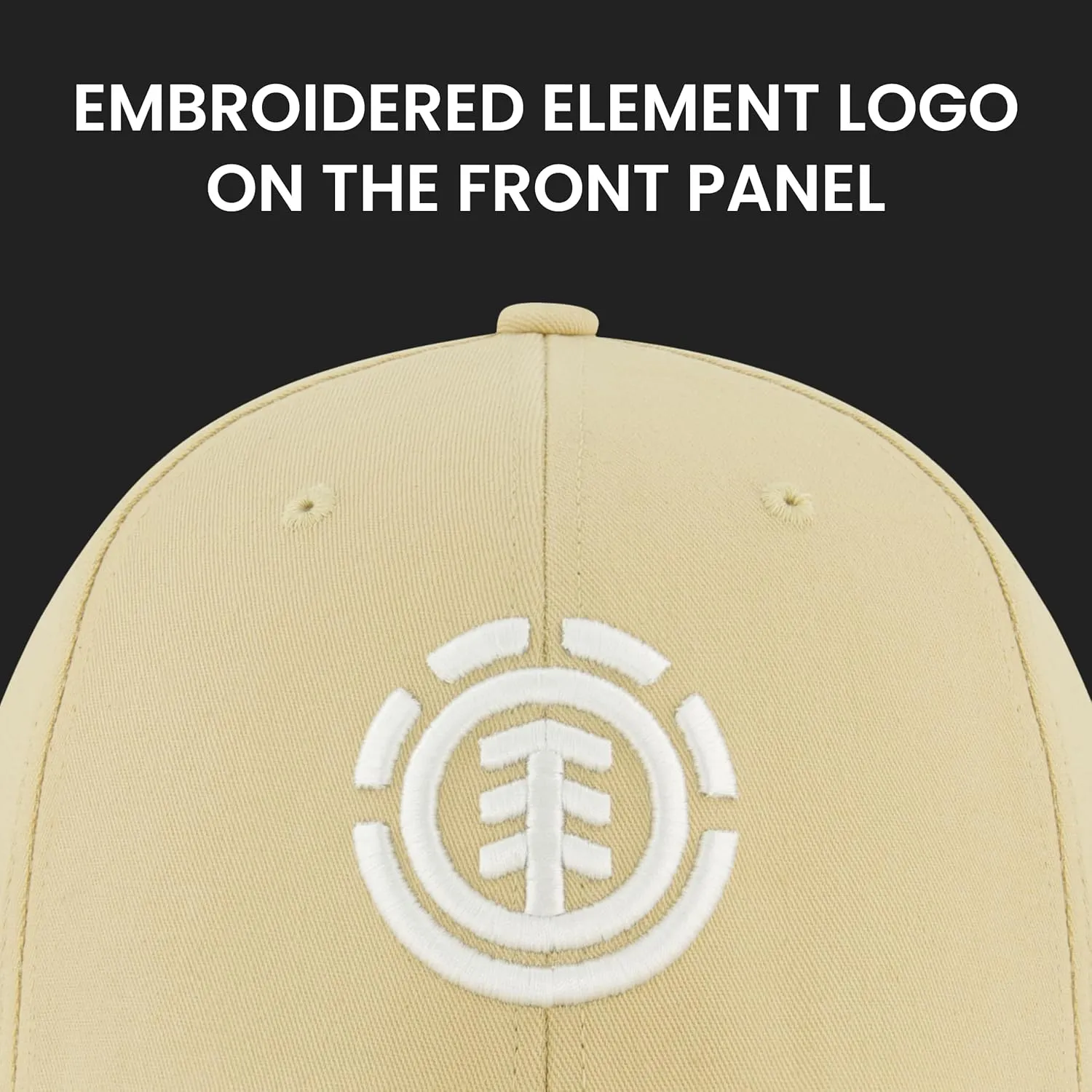Element Baseball Hat, Adult Flex Fit Active Sport Cap with Curved Brim