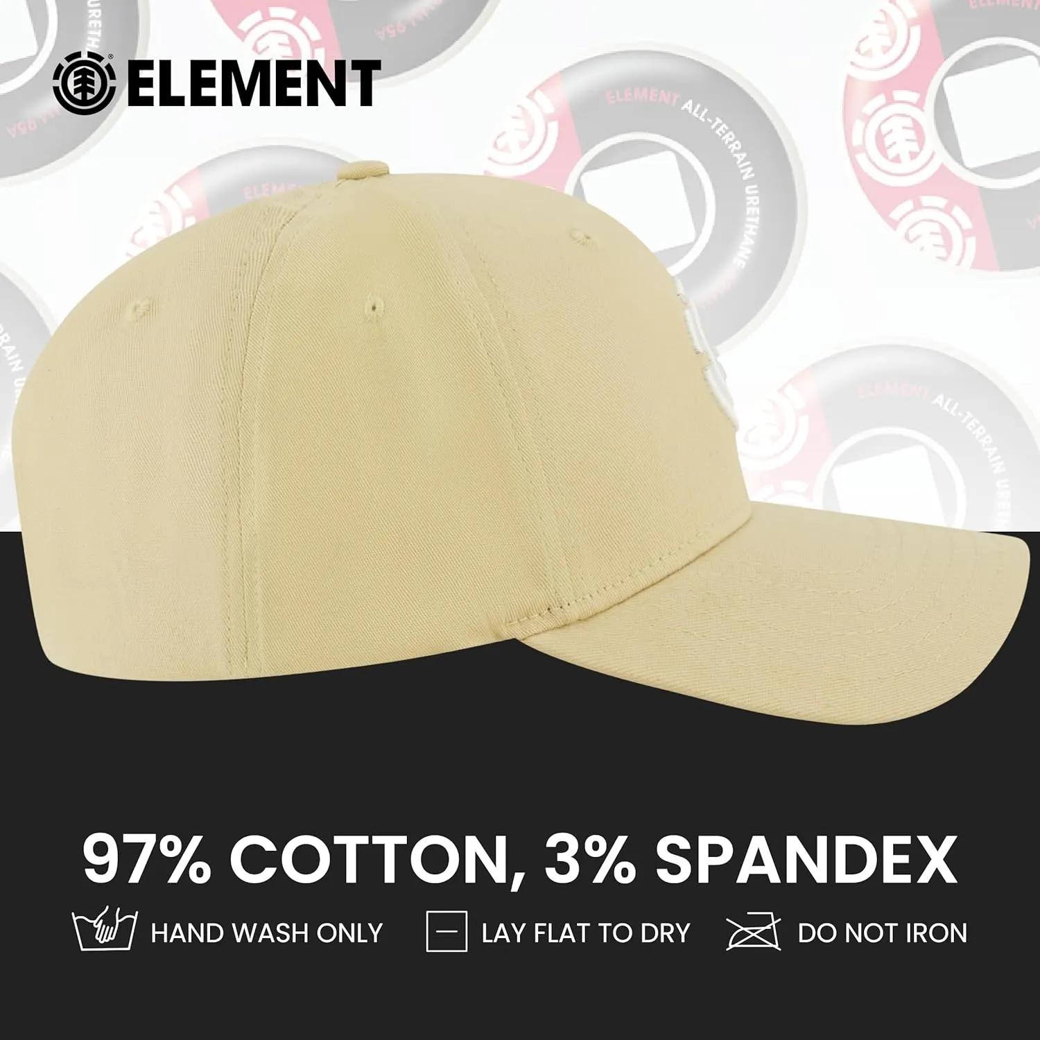 Element Baseball Hat, Adult Flex Fit Active Sport Cap with Curved Brim