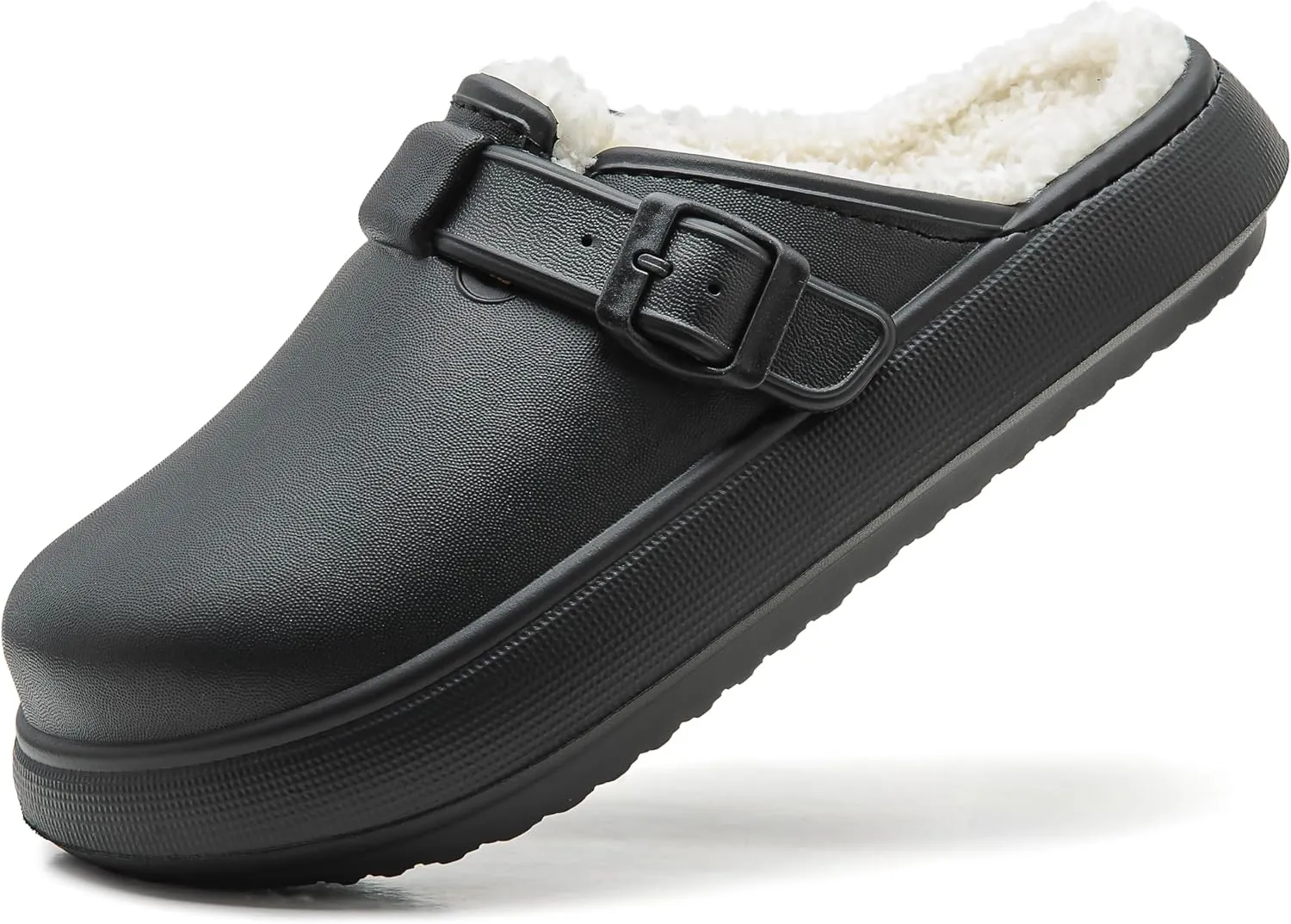 Ellis Classic Fur Lined Clogs Waterproof Winter Fuzzy Slippers for Women Men Indoor and Outdoor