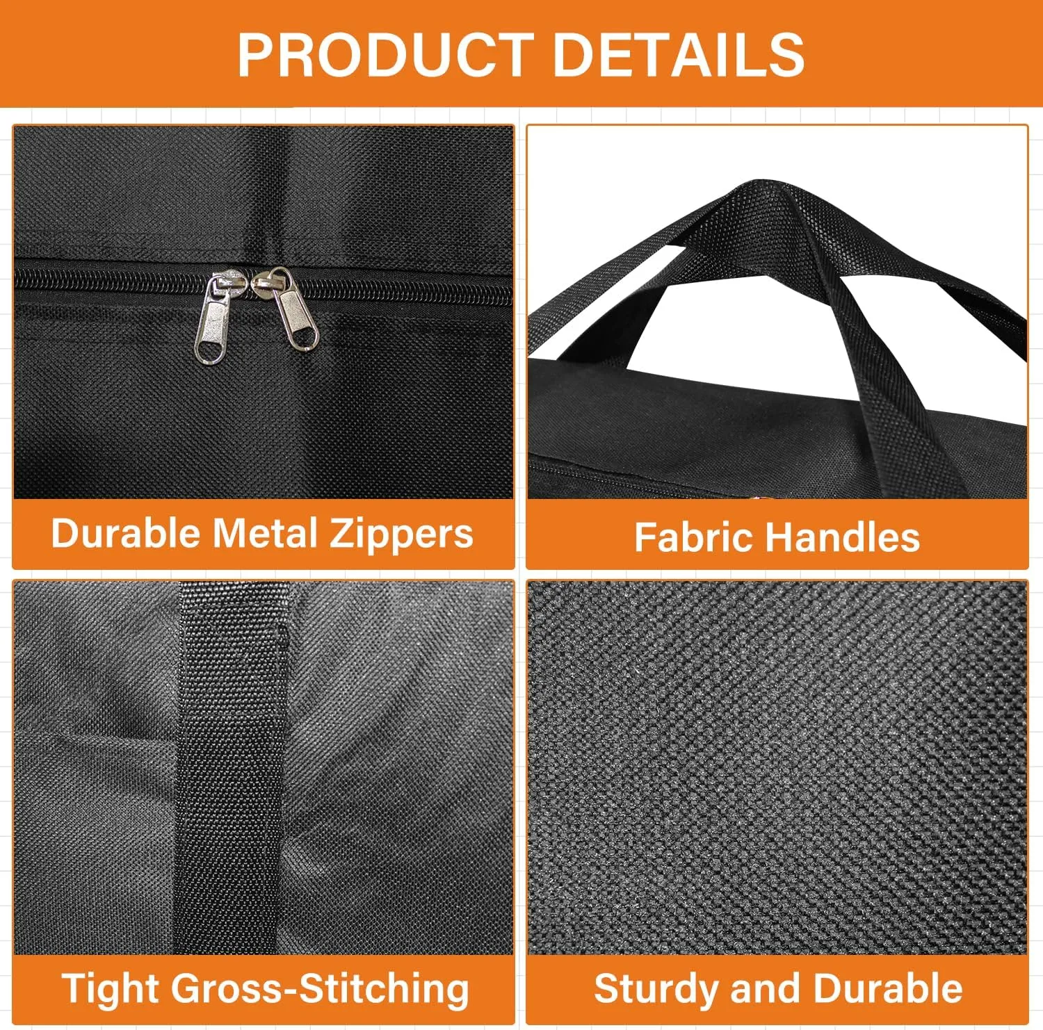 Extra Large 48" Sports Duffle Bag-Zipper Duffel Travel Sports Equipment Bag,Travel Duffel Luggage Bags with Upgrade Zipper, Sturdy & Water Resistant